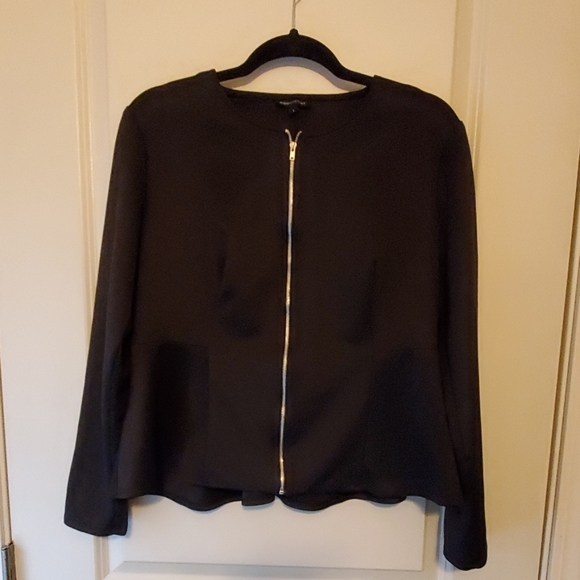 Courtenay Jackets & Coats Courtenay Satin Crop Jacket Poshmark